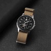 BISONSTRAP 18mm, 20mm, 22mm Nylon Watch Band Pull-through One-piece Watch