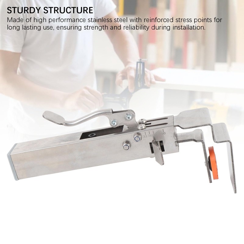 Luocute Drawer Front Installation Clamps, Stainless Steel Adjustable Drawer Fixing