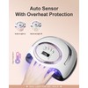 288W Professional Nail Lamp with 66 LEDs & Smart Sensor