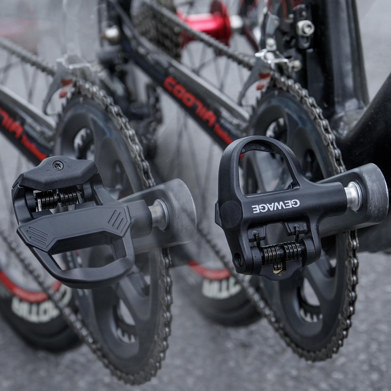 GEWAGE Click Pedals for Road Bikes, Adjustable Tension, Robust Composite
