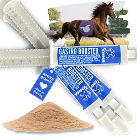 Brewer's Yeast Horse 4 x 30 ml Stomach Intestinal Booster Horse - Probiotics Intestinal Cleaning, Vitamin E Horse, Yeast Cultures Intestinal Flora Building Gastrointestinal Tract I After Colic Fecal