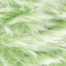 Estako Fur 100% Polyester Soft Super Chunky Fluffy Faux Fur Knitting and Crocheting Yarn 3.52 oz (100gr) 71 yds (65 m) (44231 - Green)