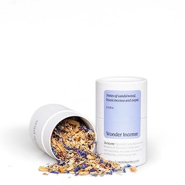 Non-Toxic Incense | Scent: Wonder | Natural Alternative to Incense Sticks | Sustainable Indian Sandalwood, Frankincense, Myrrh, Copal | 100% All-Natural Ingredients | Made in USA