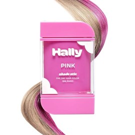 Hally Hair Color de Cabello Temporal, Sombra Stix(Rosa) - 12 Ml Tiza Lavable para Cabello para Niños, Adolescentes y Adultos - Un Día Pop Of Color para Festivales, Eventos Deportivos y Fiestas, Todo T