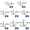 Natufish Treble Fishing Hooks 4X Strong - 10Pcs Triple Hooks