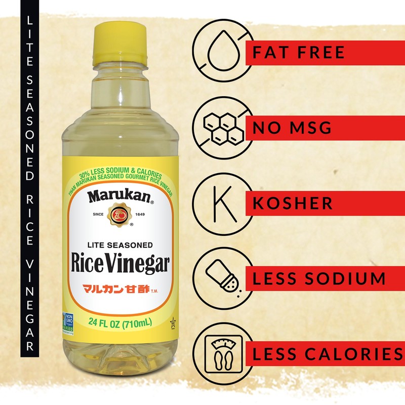 Marukan Lite Seasoned Rice Vinegar for Sushi & Cooking, 30%