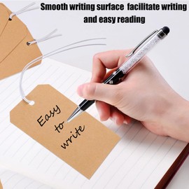 100 Pack Kraft Tags with String Attached,Marking Tags Paper Hanging Tags with Elastic Rope Attached,Writable Price Tags Paper Gift Tags for All Occasions 4.76''×2.36'