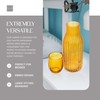 elle decor Ribbed Bedside Water Carafe with Tumbler Set |