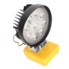 LED Work Light 27W Round Dual Level Adjustable Aluminum Housing