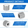 PATIKIL M2.5 Knurled Thumb Nuts, 50pcs Nickel Plated Female Thread