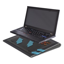 Targus Targus 17 Inch Dual Fan Lap Chill Mat - Soft Neoprene Laptop Cooling Pad for Heat Protection, Fits Most 17" Laptops and Smaller - USB-A Connected Dual Fans for Heat Dispersion (AWE55US)