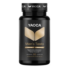 Men's Testo | Yaoca | 60 Capsulas | Vitaminas Para Hombre Sabor Sin Sabor