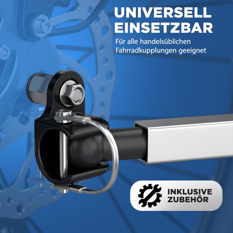 LAINFELD Bicycle Axle Adapter for M10 Thru Axle Bicycle Trailer