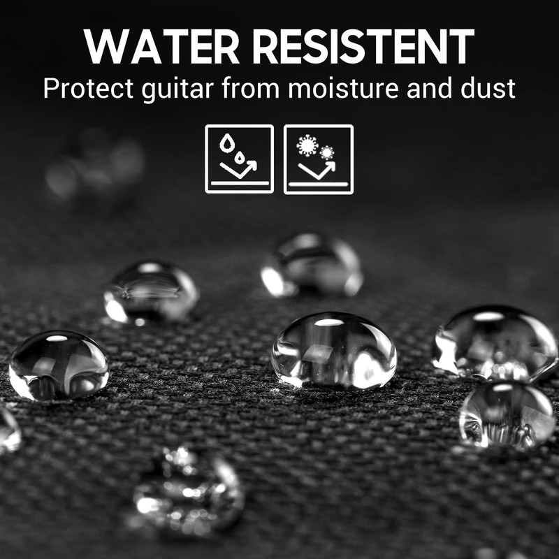 CAHAYA 41 In Acoustic Guitar Bag 0.35 In Thick Padding
