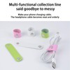 SSKHE 6 PCS Cable Organisers, Leather Cable Straps Cable Ties