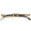 HEPIDEM 100% Really Buffalo Horn Handmade Glasses Square Rimless Luxury