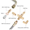 Turbo Oil Feed Line Kit 1/8PNT AN4 Fitting Oil Drain