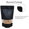 Rightpak Window Black Matt Stand Up Pouches with Resealable Zipper