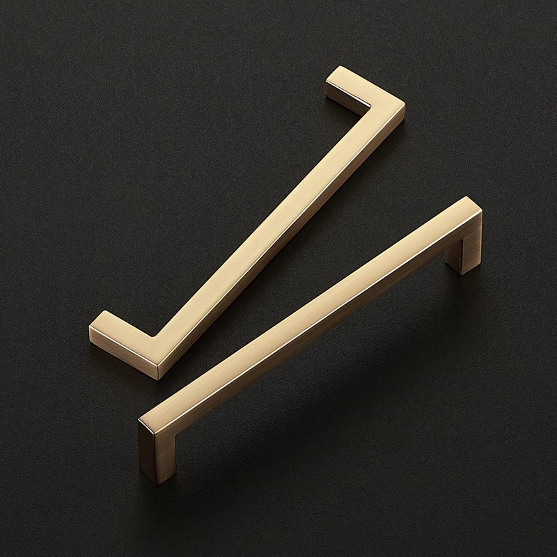 Ravinte Cabinet Handles Solid Slim Champagne Bronze 30 Pack 5