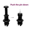 Pack of 4 parcel shelf retaining strap, parcel shelf clips,