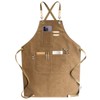 carrotez Chef Apron, Waterdrop Resistant Cotton Canvas Cross Back Adjustable