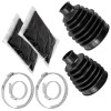 Caltric Front Outer & Inner CV Axle Boot For Honda