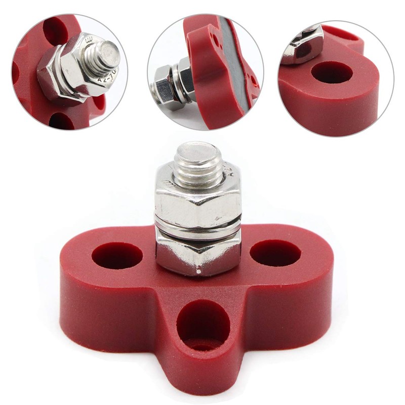 RKURCK M8 (5/16") Single Heavy-Duty Terminal Stud Power and Ground