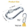 awliye Locking Carabiner Clips, 2 Inch Spring Hook with Screw