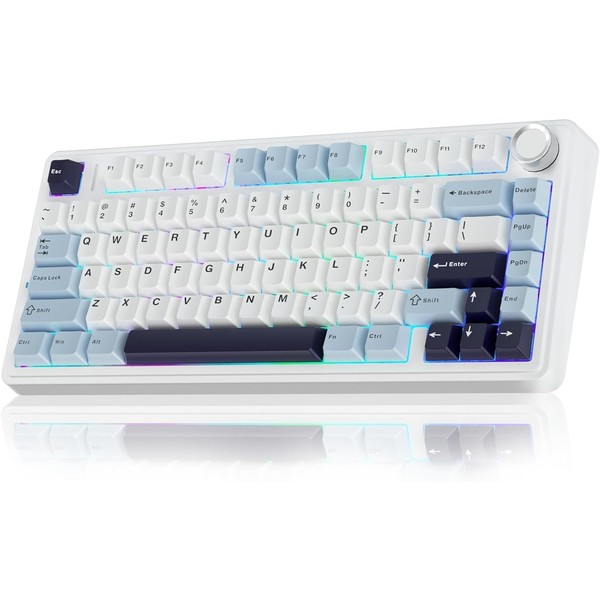 pulido's teclado F75 Gasket Mechanical Keyboard, 75% Wireless Hot Swappable