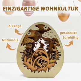 Fox·Bunny Wooden Easter Decoration, Spring Decoration, Table Easter Bunny Decoration, Money Gift for Easter, DIY Easter Decoration, Original Easter Gifts Children Families