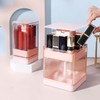 Lipstick Holder Auto Lifting Dustproof Large Capacity Transparent Window Lipstick