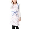Francfranc Flower Cotton Full Apron Pink