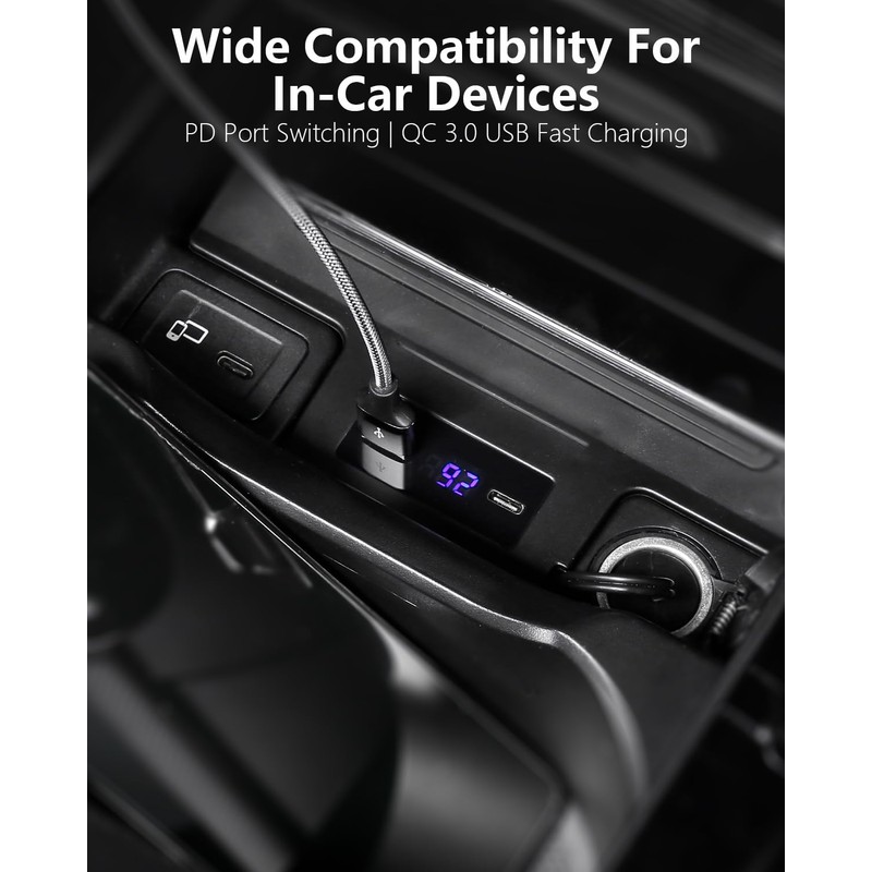 CLEC Car Wireless Charger for Benz A-Class 2019-2022,GLA/GLB/CLA-Class 2020-2022,QC 3.0