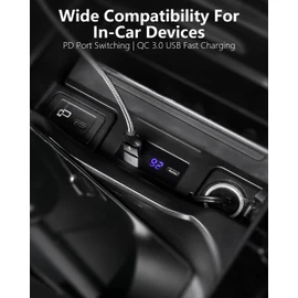 CLEC Car Wireless Charger for Benz A-Class 2019-2022,GLA/GLB/CLA-Class 2020-2022,QC 3.0 Fast Charger Qi 3.0 Wireless Phone Charger with 2 USB Ports,Center Console Interior Accessories,Plug-and-Play