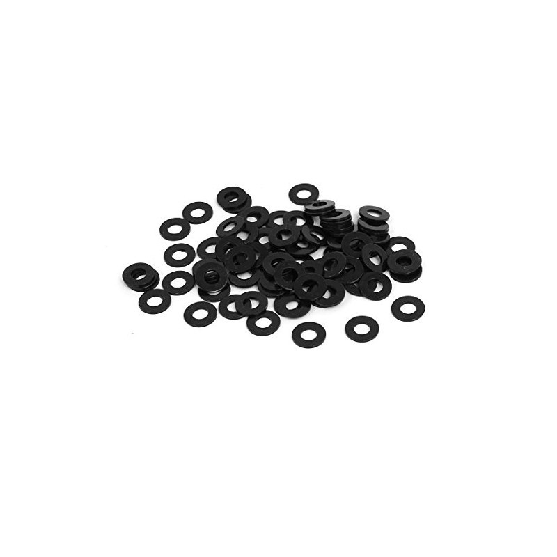 Sourcingmap M4 x 9mm x 0.8mm Black Zinc Plated Flat