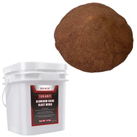 Aluminum Oxide 14 LBS 120 GRIT Medium to Fine Sand Blasting Abrasive Media for Blasting Cabinet or Blasting Guns