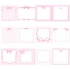 240 Sheets Cute Pink Bow Sticky Notes Set – 12