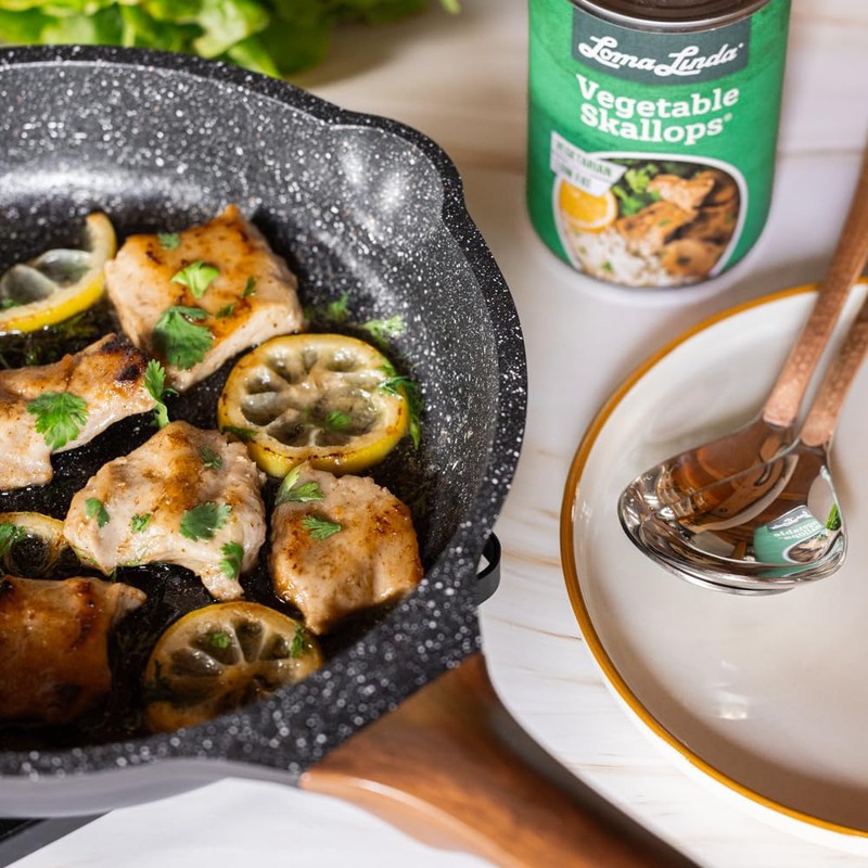 Vegan Seafood Plant-Based Alternative - Loma Linda Vegetable Skallops Meatless