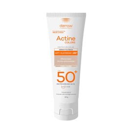 Darrow Protector Solar Facial Dermatológico con Color Actine Colors FPS50+, Bloqueador Solar Facial para Piel Mixta y Grasa, Anti Oleosidad, Tono Claro, 40g