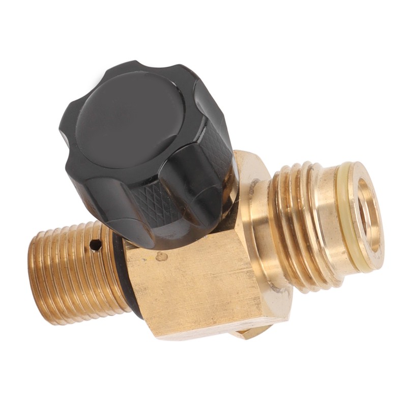 G1/2 14 CO2 Cylinder Refill Adapter Bottle Connector with Black
