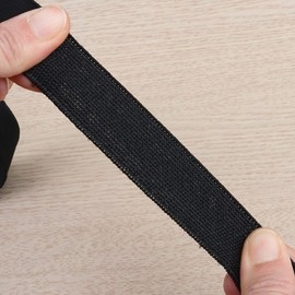 wide elastic band 1.2M black 4ea
