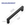 Ravinte Black Cabinet Pulls 5 Inch Square Kitchen Cabinet Handles