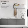 Tatub 29'' Coat Rack Wall Mount with Shelf, Wood Wall
