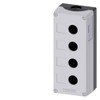 Siemens 3SU1804-0AA00-0AB1 Devices, 22MM, Round, Material, Enclosure TOP Part Gray,