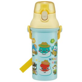 Skater Sanrio PSB5SANAG-A Water Bottle, 16.9 fl oz (480 ml), Children's Bottle, Antibacterial, Plastic, Made in Japan