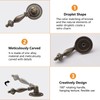 MOROBOR Antique Pendant Pulls, 4pcs Tear Drop Knobs Zinc Alloy