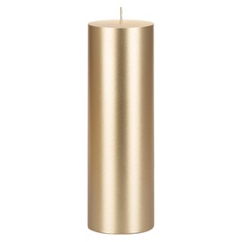 Mega Candles 1 pc Unscented Solid Gold Pillar Candles, Hand Poured Premium Wax Candle 3 Inch x 9 Inch, Home Décor, Spas, Weddings, Occasions, Party, Centerpieces, Holidays, Vigils, Prayers