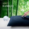 WishSmile Navy Blue Body Bamboo Cooling Pillowcases Long Pillow Cases