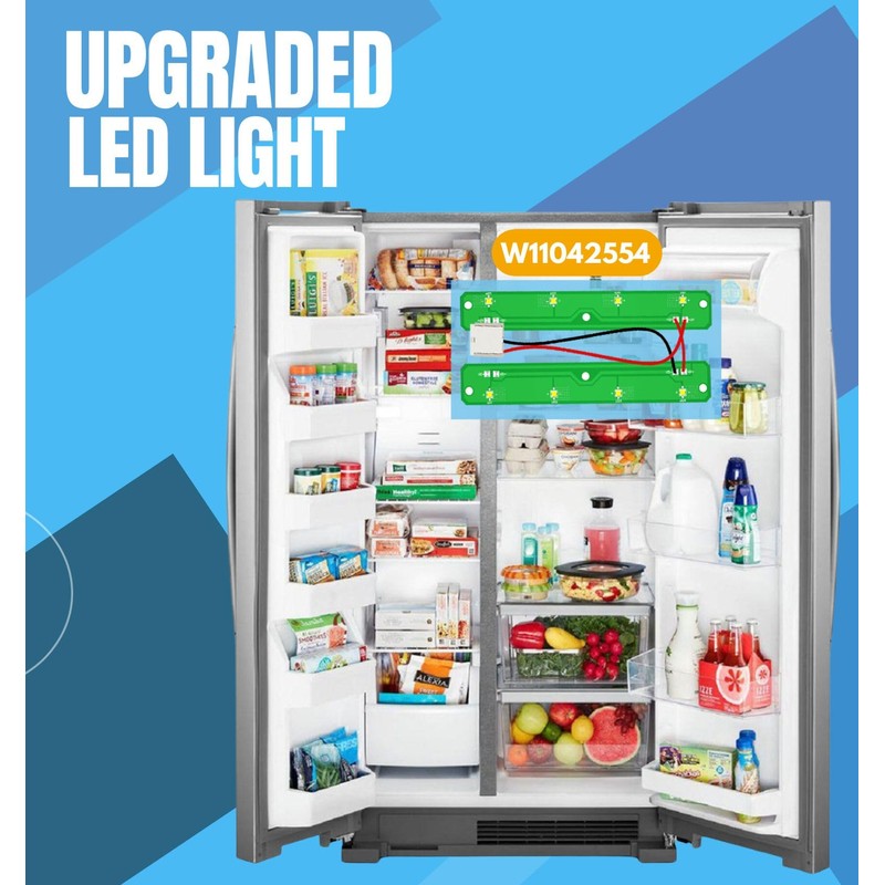 New Upgraded W11042554 Refrigerators LED Light Module Board compatible with