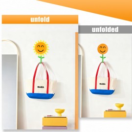 Sunflower Retractable Hooks, Strong Self-Adhesive Sticky Hooks, Traceless & Waterproof, Holds up to 8.8 lb, Sunflower Wall Decor for Kitchen, Bathroom, Bedroom, For Renters & Homeowners( 4-pack)